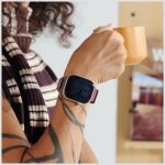 Curea Moft Sport compatibila cu Apple Watch 10 / 11 / 12, 42mm, Burgundy / Violet 6 - lerato.ro