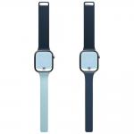 Curea Moft Sport compatibila cu Apple Watch 10 / 11 / 12, 42mm, Navy / Mist 2 - lerato.ro