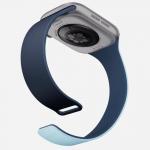 Curea Moft Sport compatibila cu Apple Watch 10 / 11 / 12, 42mm, Navy / Mist 7 - lerato.ro
