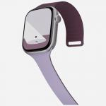 Curea Moft Sport compatibila cu Apple Watch 10 / 11 / 12, 46mm, Burgundy / Violet 5 - lerato.ro