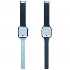 Curea Moft Sport compatibila cu Apple Watch 10 / 11 / 12, 46mm, Navy / Mist