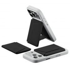 Fashion, Portofel magnetic Moft Agile Travel, Compatibil MagSafe, Negru, lerato.ro