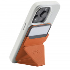 Fashion, Portofel magnetic Moft Movas Snap-On, Compatibil MagSafe, Portocaliu, lerato.ro