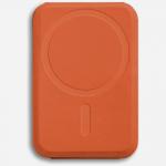 Portofel magnetic Moft Movas Snap-On, Compatibil MagSafe, Portocaliu 8 - lerato.ro