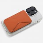 Portofel magnetic Moft Movas Snap-On, Compatibil MagSafe, Portocaliu 10 - lerato.ro