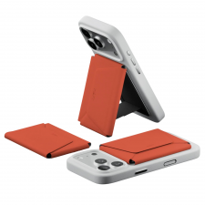 Fashion, Portofel magnetic Moft Agile Travel, Compatibil MagSafe, Clay, lerato.ro