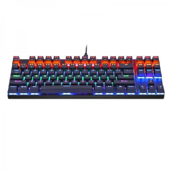 Tastatura gaming mecanica Motospeed K83, conexiune USB si Wireless, iluminat RGB, Negru 1 - lerato.ro