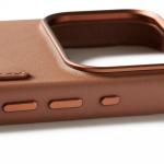 Husa din piele Mujjo Wallet cu MagSafe compatibila cu iPhone 17 Pro, Maro 3 - lerato.ro