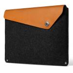 Husa laptop MUJJO Sleeve compatibila cu laptop 12 inch, Negru / Maro 4 - lerato.ro