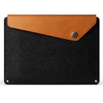 Husa laptop MUJJO Sleeve compatibila cu laptop 12 inch, Negru / Maro 2 - lerato.ro