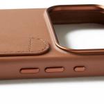 Husa din piele Mujjo Wallet cu MagSafe compatibila cu iPhone 17 Pro Max, Maro 3 - lerato.ro