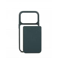 Husa Mujjo Troubadour Modular cu MagSafe compatibila cu iPhone 18 Pro / 17 Pro, Obsidian Green