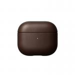 Carcasa din piele naturala NOMAD Leather compatibila cu Apple AirPods 3 Brown 2 - lerato.ro