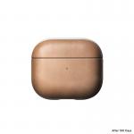 Carcasa din piele naturala NOMAD Leather compatibila cu Apple AirPods 3 Natural 7 - lerato.ro