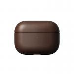 Carcasa din piele naturala NOMAD Leather compatibila cu Apple AirPods Pro Brown 2 - lerato.ro
