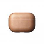 Carcasa din piele naturala NOMAD Rugged Leather compatibila cu Apple AirPods Pro Brown 2 - lerato.ro