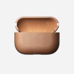 Carcasa din piele naturala NOMAD Rugged Leather compatibila cu Apple AirPods Pro Brown 3 - lerato.ro