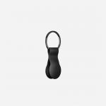 Suport tip breloc NOMAD Leather Loop compatibil Apple AirTag, Adeziv 3M, Black