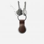 Suport tip breloc NOMAD Leather Loop compatibil Apple AirTag, Adeziv 3M, Brown 3 - lerato.ro