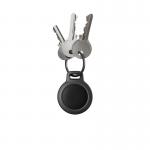 Carcasa de protectie tip breloc NOMAD Rugged Keychain compatibila cu Apple AirTag, IP67, Black