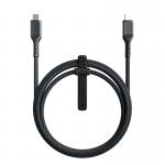 Cablu pentru incarcare si transfer de date NOMAD Kevlar, 2x USB Type-C, PD 100W, 1.5m, Negru 2 - lerato.ro