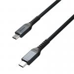 Cablu pentru incarcare si transfer de date NOMAD Kevlar, 2x USB Type-C, PD 100W, 1.5m, Negru 5 - lerato.ro