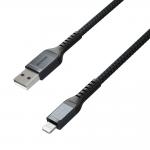 Cablu pentru incarcare si transfer de date NOMAD Rugged USB/Lightning 1.5m Negru
