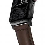 Curea din piele naturala NOMAD Traditional Band compatibila cu Apple Watch 4/5/6/7/8/SE/Ultra 42/44/45/49mm Brown/Black 9 - lerato.ro