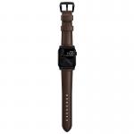 Curea din piele naturala NOMAD Traditional Band compatibila cu Apple Watch 4/5/6/7/8/SE/Ultra 42/44/45/49mm Brown/Black 8 - lerato.ro