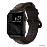 Curea din piele naturala NOMAD Traditional Band compatibila cu Apple Watch 4/5/6/7/8/SE/Ultra 42/44/45/49mm Brown/Black 10 - lerato.ro