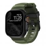 Curea cauciuc NOMAD Rocky Point compatibila cu Apple Watch 4/5/6/7/8/9/10/SE/Ultra1/2 42/44/45/46/49mm Forest/Black 7 - lerato.ro