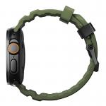 Curea cauciuc NOMAD Rocky Point compatibila cu Apple Watch 4/5/6/7/8/9/10/SE/Ultra1/2 42/44/45/46/49mm Forest/Black 6 - lerato.ro