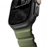 Curea cauciuc NOMAD Rocky Point compatibila cu Apple Watch 4/5/6/7/8/9/10/SE/Ultra1/2 42/44/45/46/49mm Forest/Black 4 - lerato.ro
