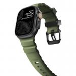Curea cauciuc NOMAD Rocky Point compatibila cu Apple Watch 4/5/6/7/8/9/10/SE/Ultra1/2 42/44/45/46/49mm Forest/Black 9 - lerato.ro