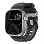 Curea cauciuc NOMAD Rocky Point compatibila cu Apple Watch 4/5/6/7/8/9/10/SE/Ultra1/2 42/44/45/46/49mm Storm/Silver 7 - lerato.ro