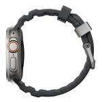 Curea cauciuc NOMAD Rocky Point compatibila cu Apple Watch 4/5/6/7/8/9/10/SE/Ultra1/2 42/44/45/46/49mm Storm/Silver 8 - lerato.ro