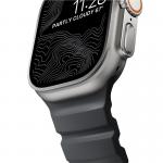 Curea cauciuc NOMAD Rocky Point compatibila cu Apple Watch 4/5/6/7/8/9/10/SE/Ultra1/2 42/44/45/46/49mm Storm/Silver 9 - lerato.ro