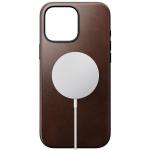 Carcasa din piele naturala NOMAD Modern Horween Leather MagSafe compatibila cu iPhone 16 Pro Max Brown 7 - lerato.ro