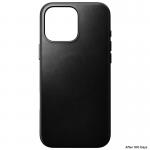 Carcasa NOMAD Traditional Leather MagSafe compatibila cu iPhone 16 Pro Max Black Horween 3 - lerato.ro