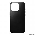 Carcasa NOMAD Traditional Leather MagSafe compatibila cu iPhone 16 Pro Black Horween 3 - lerato.ro
