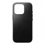 Carcasa NOMAD Traditional Leather MagSafe compatibila cu iPhone 16 Pro Black Horween 6 - lerato.ro