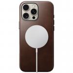Carcasa NOMAD Traditional Leather MagSafe compatibila cu iPhone 16 Pro Max Rustic Brown Horween 4 - lerato.ro