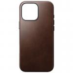 Carcasa NOMAD Traditional Leather MagSafe compatibila cu iPhone 16 Pro Max Rustic Brown Horween 6 - lerato.ro