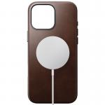 Carcasa NOMAD Traditional Leather MagSafe compatibila cu iPhone 16 Pro Max Rustic Brown Horween 7 - lerato.ro