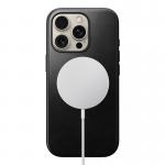 Carcasa NOMAD Modern Leather MagSafe compatibila cu iPhone 16 Pro Black Horween 4 - lerato.ro