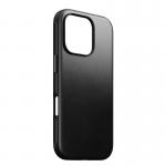 Carcasa NOMAD Modern Leather MagSafe compatibila cu iPhone 16 Pro Black Horween 8 - lerato.ro