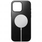 Carcasa NOMAD Modern Leather MagSafe compatibila cu iPhone 16 Pro Max Black Horween 3 - lerato.ro