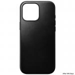 Carcasa NOMAD Modern Leather MagSafe compatibila cu iPhone 16 Pro Max Black Horween 7 - lerato.ro