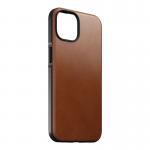 Carcasa din piele naturala NOMAD Modern Leather MagSafe compatibila cu iPhone 14 English Tan 5 - lerato.ro