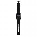 Curea din piele Modern Nomad, compatibila cu Apple Watch 41 / 42 mm, Maro / Negru 3 - lerato.ro